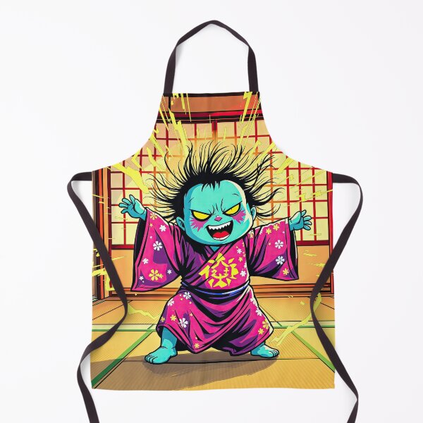 Artikelvorschau, Energetische Chibi -Kreatur in einem Kimono entworfen und verkauft von artwaves.