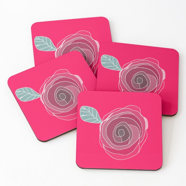 Item preview, Red Rose and one green leaf designed and sold by wallartofmio.