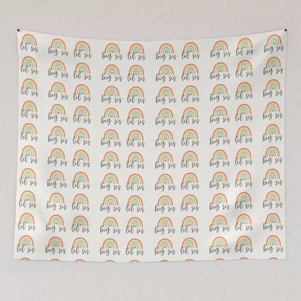 Item preview, Rainbow Big Sis Lil Sis - Heart - For Your Sister designed and sold by patternjp.