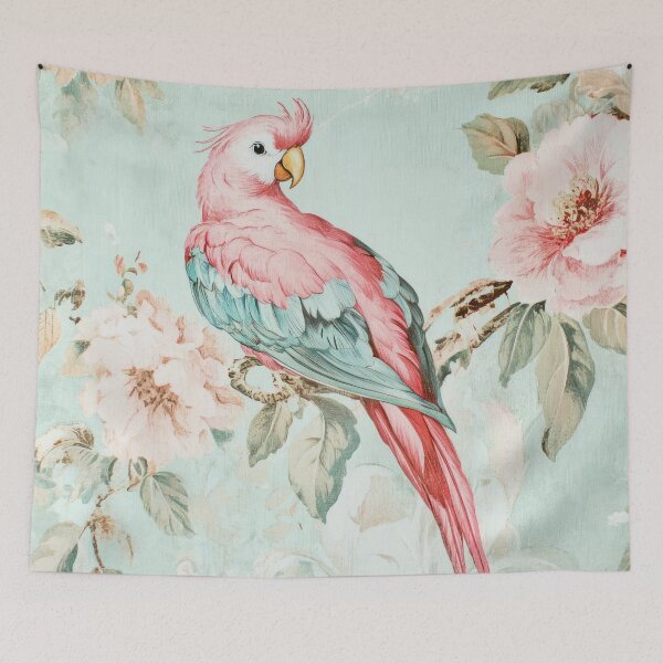 Item preview, Vintage Tropical Parrot Elegance Nightgarden designed and sold by UtArt.