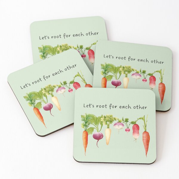 Item preview, Support & Grow - Plant-Based Green Thumb Gardening Design Let's root for each other designed and sold by ColorsHappiness.