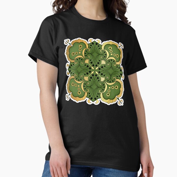 Item preview, Green and Gold Ornamental Design designed and sold by MystiqalMotifs.