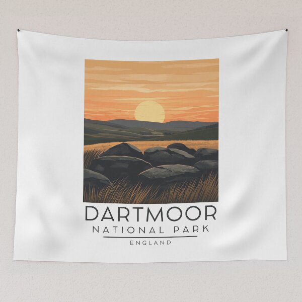 Item preview,  A Vintage Illustration of Dartmoor National Park - England  designed and sold by GoodOldVintage.