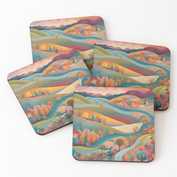 Item preview, Autumn Bliss | Forest Valley Colors | Seasonal Landscape Art designed and sold by Epic--Art.