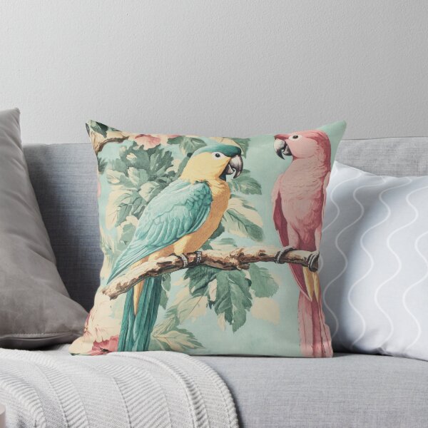 Item preview, Pastel Rococo Tropical Parrot Garden Nightgarden designed and sold by UtArt.
