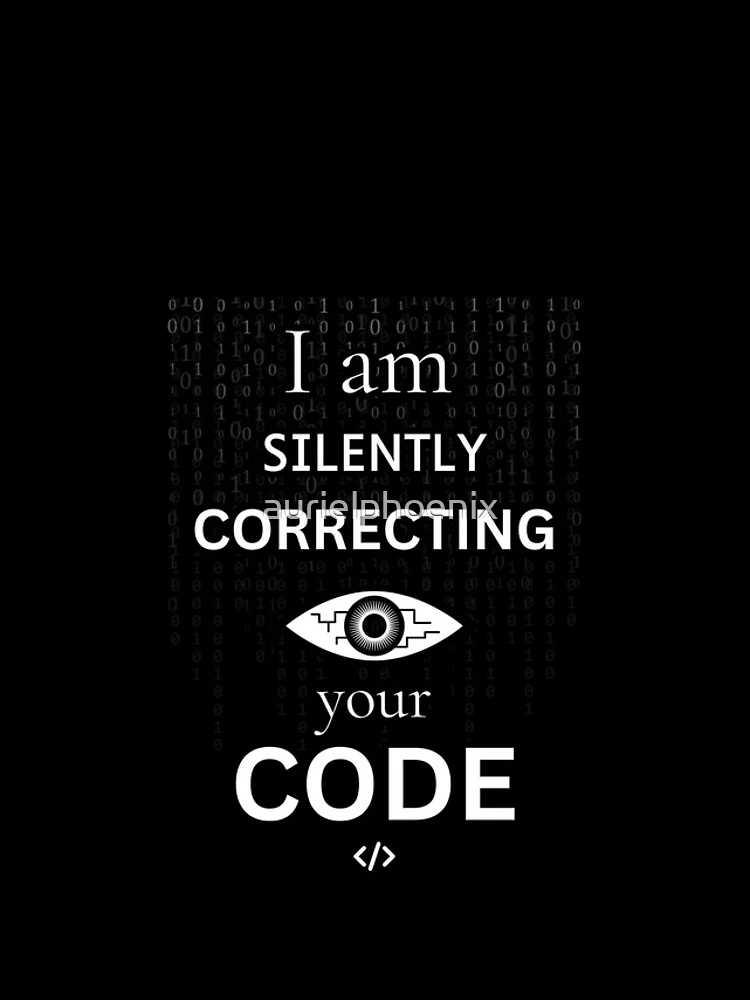 Thumbnail 4 of 4, iPhone Case, Silently correcting your code - Funny IT Debugging Programmer Design designed and sold by aurielphoenix.