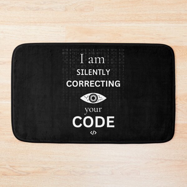 Item preview, Silently correcting your code - Funny IT Debugging Programmer Design designed and sold by aurielphoenix.