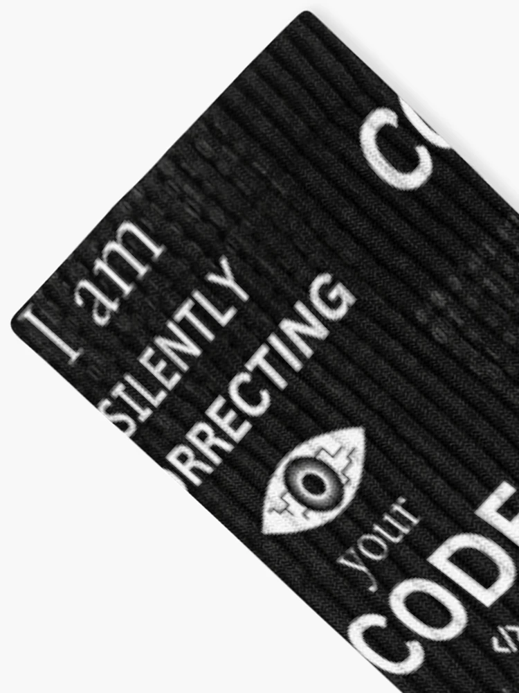 Thumbnail 2 of 5, Socks, Silently correcting your code - Funny IT Debugging Programmer Design designed and sold by aurielphoenix.