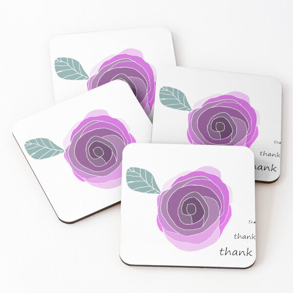 Item preview, Purple rose to thank you  designed and sold by wallartofmio.