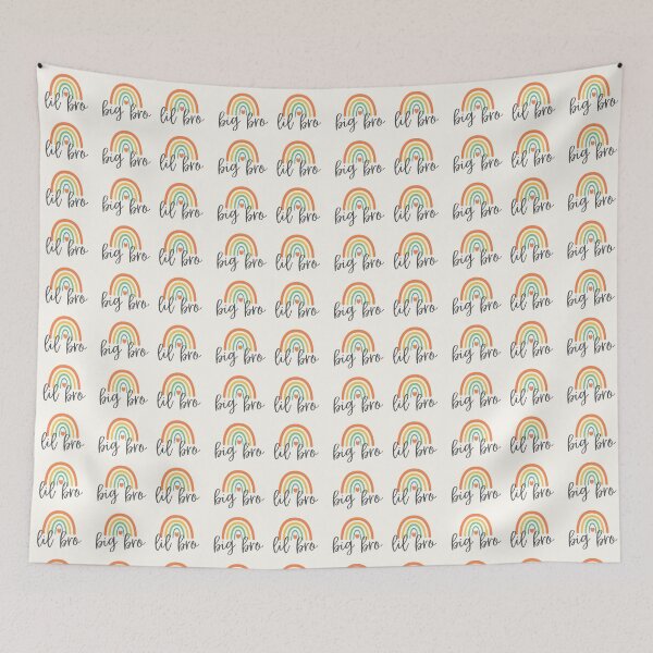 Item preview, Rainbow Big Bro Lil Bro - Heart - For Your Brother designed and sold by patternjp.
