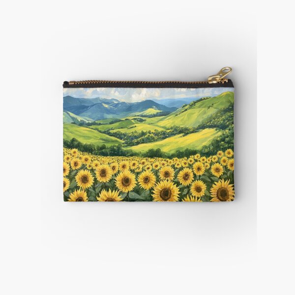Item preview, Rolling hills full of sunflowers designed and sold by DesertSkyPress.