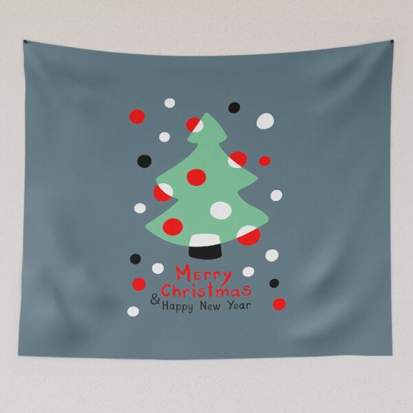 Item preview, Green Christmas tree. Wintertime greetings. designed and sold by ArchiTania Studio.
