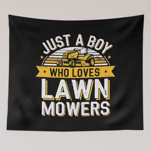 Item preview, Just A Boy Who Loves Lawn Mowers Garden Gardener Landscaper designed and sold by luannsemmsobre.
