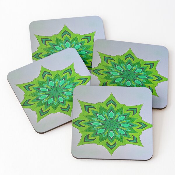 Item preview, Mandala verde della natura rigenerante designed and sold by Artisticmandala.