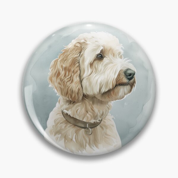 Item preview, Goldendoodle Proper Pup Portrait designed and sold by IllustrateJillE.
