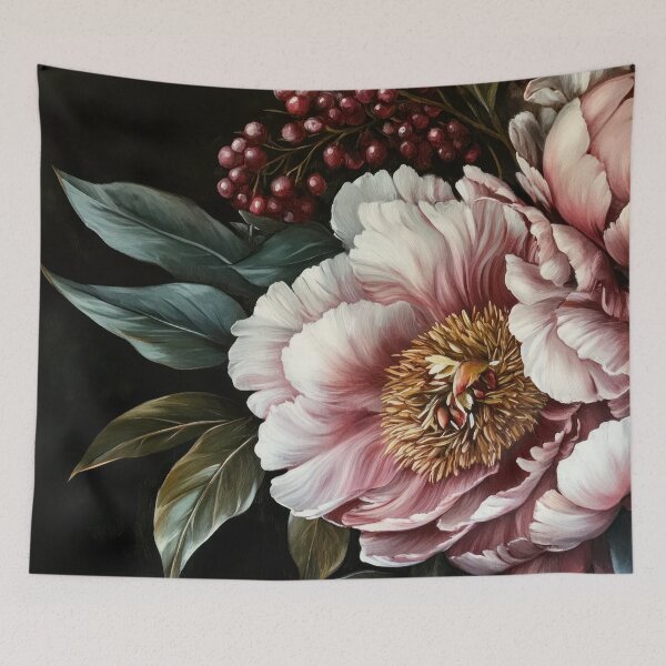 Item preview, Mystic Baroque Lush Garden Peonies Nightgarden designed and sold by UtArt.