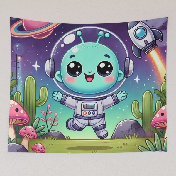 Item preview, Happy Baby Alien Astronaut designed and sold by WyckedLynn.