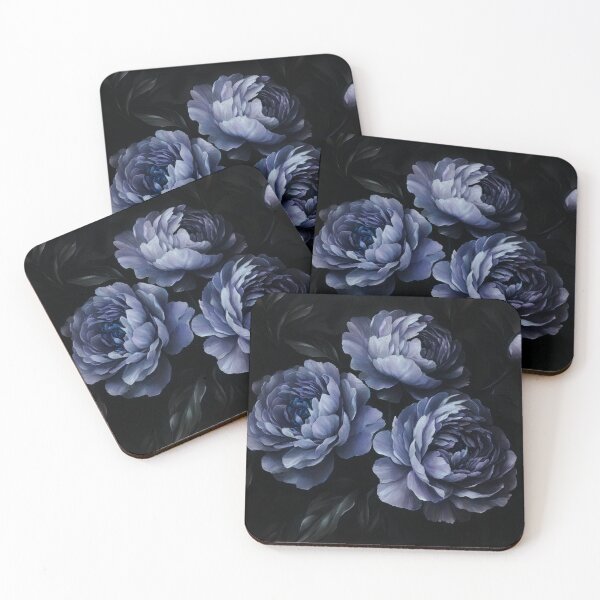 Item preview, Midnight Blue Peony Garden Nightgarden designed and sold by UtArt.