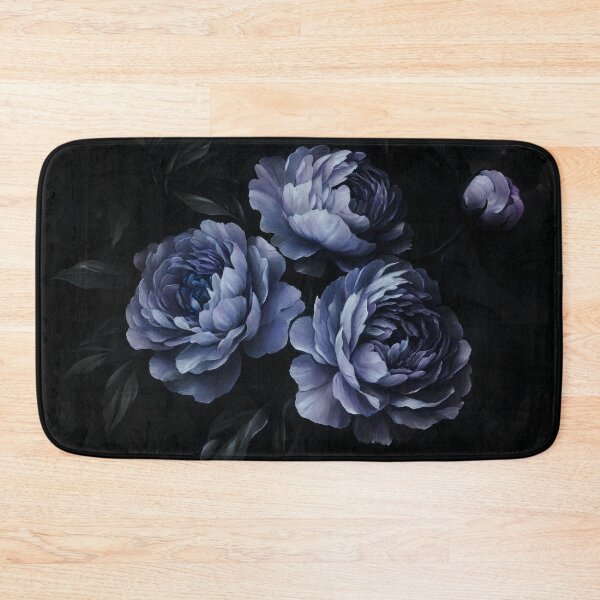 Item preview, Midnight Blue Peony Garden Nightgarden designed and sold by UtArt.