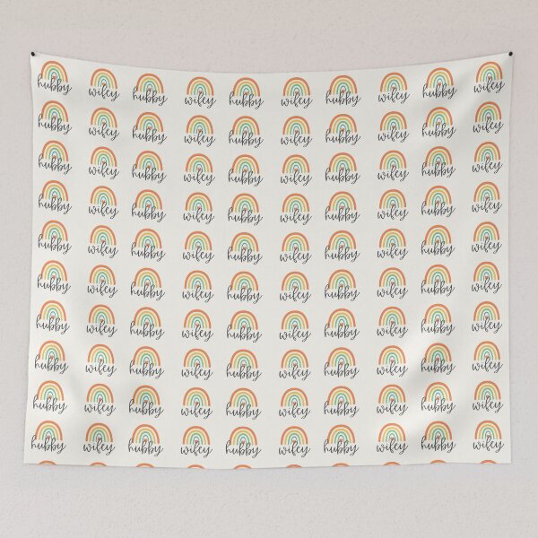 Item preview, Rainbow Hubby and Wifey - Heart - Cute Gift For Husband and Wife designed and sold by patternjp.