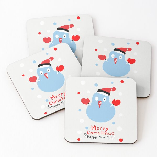 Item preview, Snowman in red hat and mittens. Wintertime greetings. designed and sold by ArchiTania Studio.