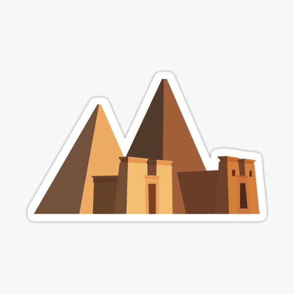 Vista previa del artículo con la obra «Pirámides de Meroe | Pirámides de Sudán», diseñado y vendido por sheillustratessometimes.