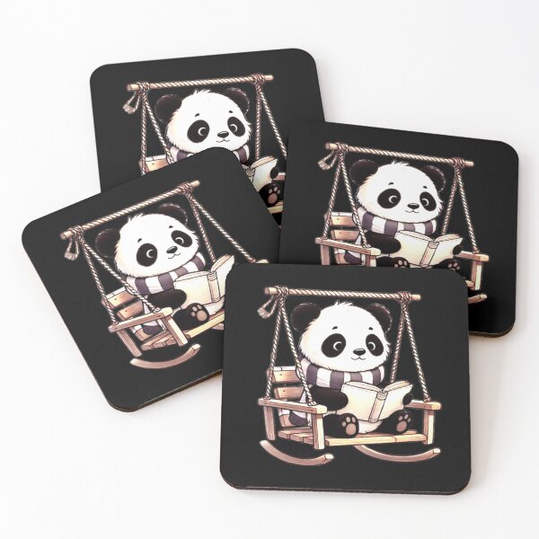 Item preview, All the Cool Kids are Reading, Book Panda Lovers  designed and sold by Creat-Des.