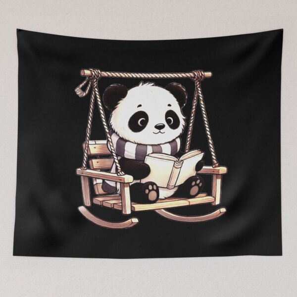 Item preview, All the Cool Kids are Reading, Book Panda Lovers  designed and sold by Creat-Des.