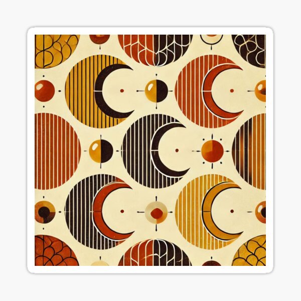Item preview, Geometric Moon Phases Pattern designed and sold by Rui Fernandes.
