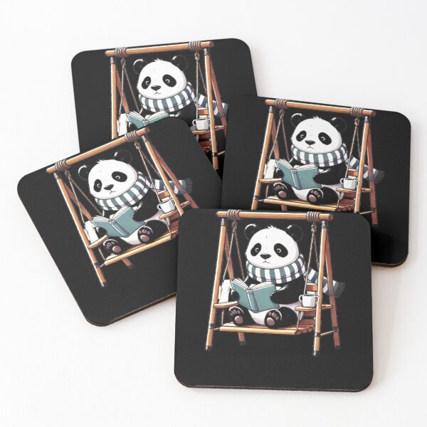 Item preview, All the Cool Kids are Reading, Book Panda Lovers  designed and sold by Creat-Des.