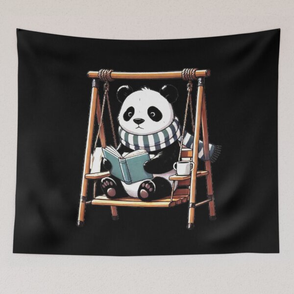 Item preview, All the Cool Kids are Reading, Book Panda Lovers  designed and sold by Creat-Des.