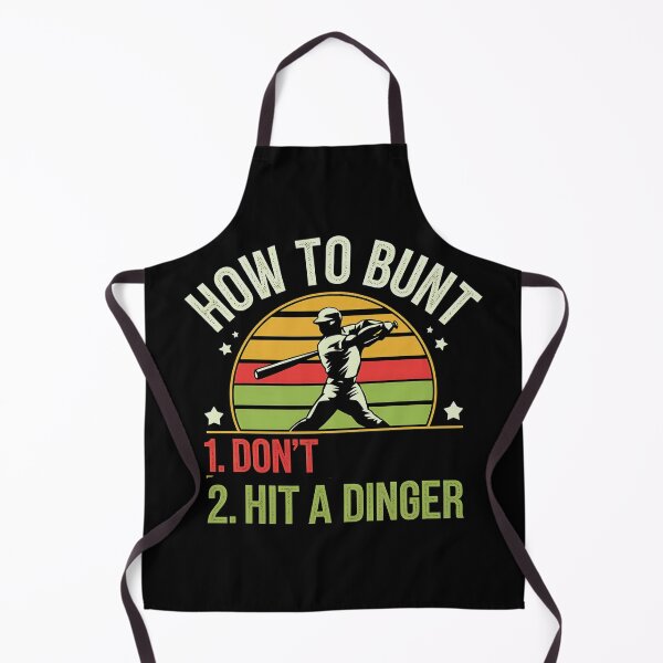 Item preview, HOW TO BUNT DON'T HIT DINGER Art Funny Baseball Gift Idea designed and sold by luannsemmsobre.