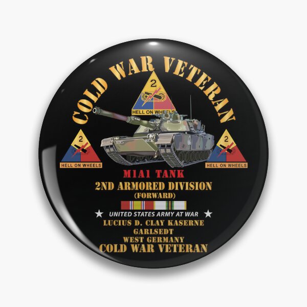 Item preview, Cold War Vet - 2nd Armored Division - Lucius D. Clay Kaserne - Garlstedt, Germany - M1A1Tank - Green Camo w COLD SVC X 300 designed and sold by Military Insignia Products.
