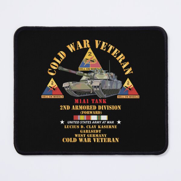 Item preview, Cold War Vet - 2nd Armored Division - Lucius D. Clay Kaserne - Garlstedt, Germany - M1A1Tank - Green Camo w COLD SVC X 300 designed and sold by Military Insignia Products.