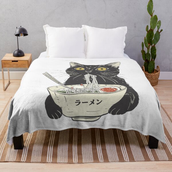 Item preview, Cute Cat Eating Ramen designed and sold by Faissal Thomass.