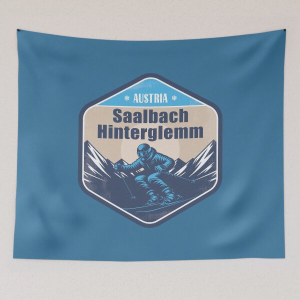 Item preview, Saalbach - Hinterglemm Austria Winter Skiing Design designed and sold by CynthiaGraphics.