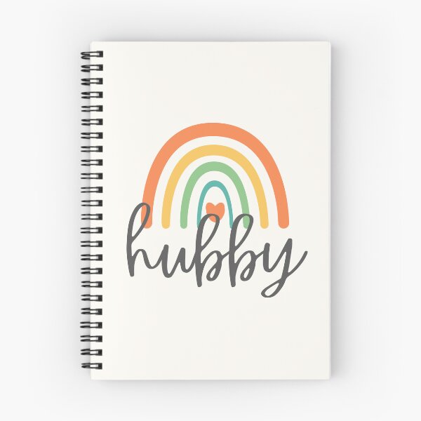 Item preview, Hubby - Colorful Rainbow - Heart - Cute Gift for Your Husband designed and sold by patternjp.