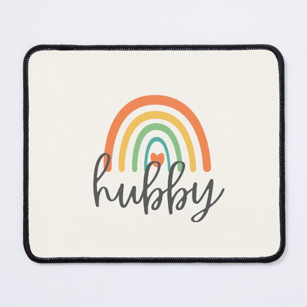 Item preview, Hubby - Colorful Rainbow - Heart - Cute Gift for Your Husband designed and sold by patternjp.