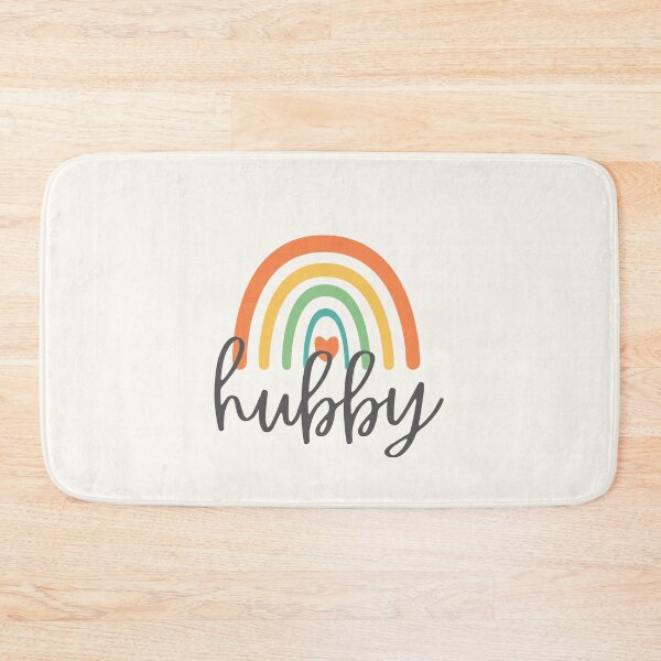 Item preview, Hubby - Colorful Rainbow - Heart - Cute Gift for Your Husband designed and sold by patternjp.