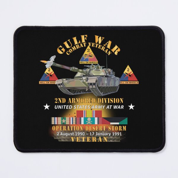 Item preview, Desert Storm - 2nd Armored Div - Combat Veteran w GULF SVC X 300 designed and sold by Military Insignia Products.