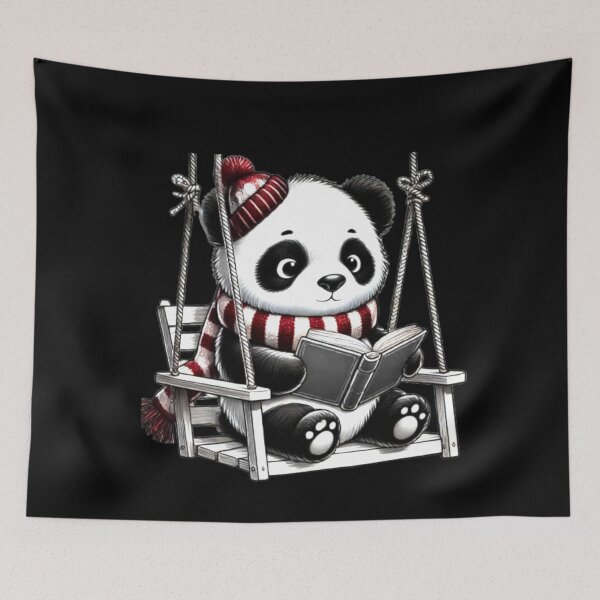 Item preview, All the Cool Kids are Reading, Book Panda Lovers  designed and sold by Creat-Des.