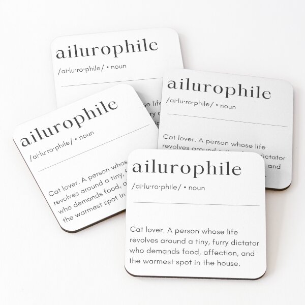 Item preview, Ailurophile Definition - Cat Lover designed and sold by LarkspurAndTea.