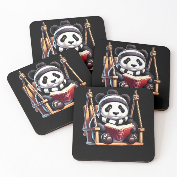 Item preview, All the Cool Kids are Reading, Book Panda Lovers  designed and sold by Creat-Des.