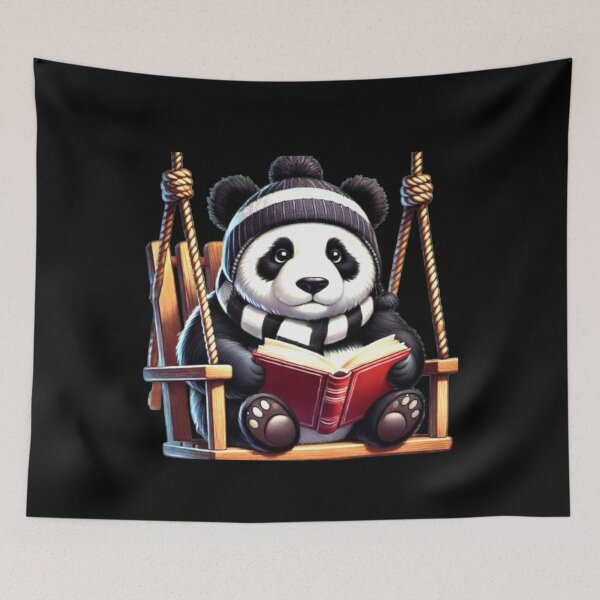 Item preview, All the Cool Kids are Reading, Book Panda Lovers  designed and sold by Creat-Des.