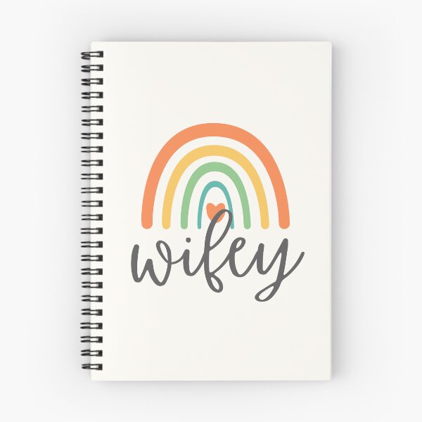 Item preview, Wifey - Colorful Rainbow - Heart - Cute Gift for Your Wife designed and sold by patternjp.