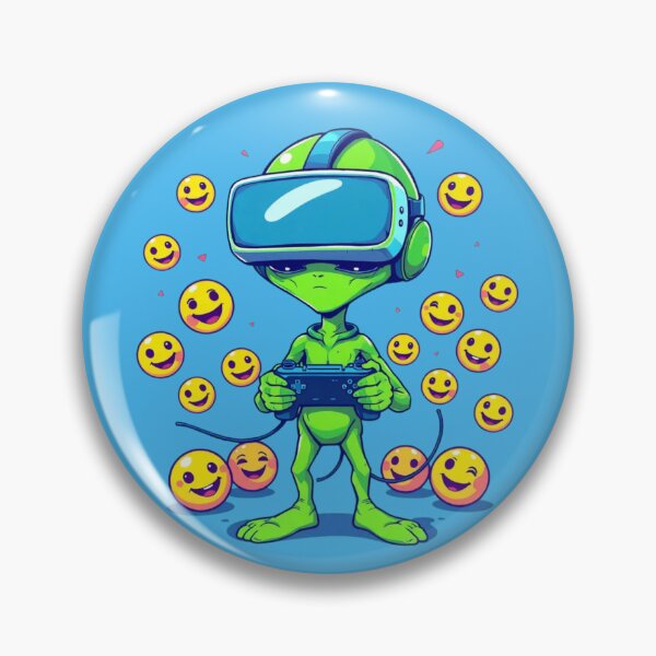 Item preview, Alien Gamer UFO Virtual Reality Glasses Video Game Cartoon Adventure Funny  designed and sold by Kia Blaze.