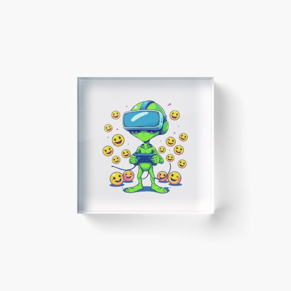 Item preview, Alien Gamer UFO Virtual Reality Glasses Video Game Cartoon Adventure Funny  designed and sold by Kia Blaze.
