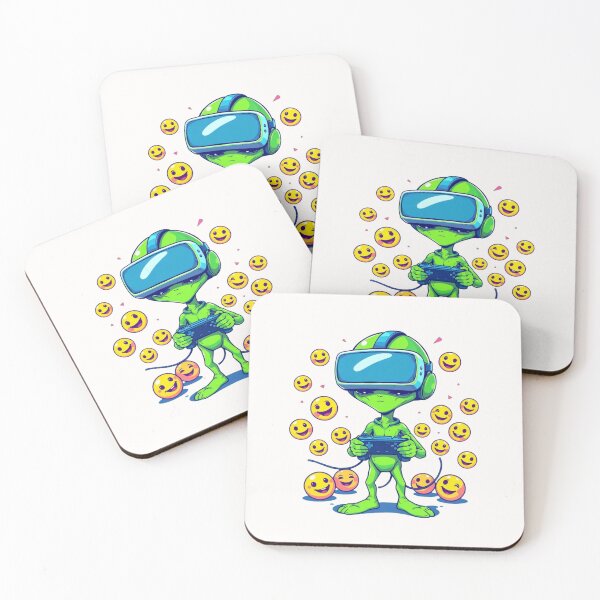 Item preview, Alien Gamer UFO Virtual Reality Glasses Video Game Cartoon Adventure Funny  designed and sold by Kia Blaze.