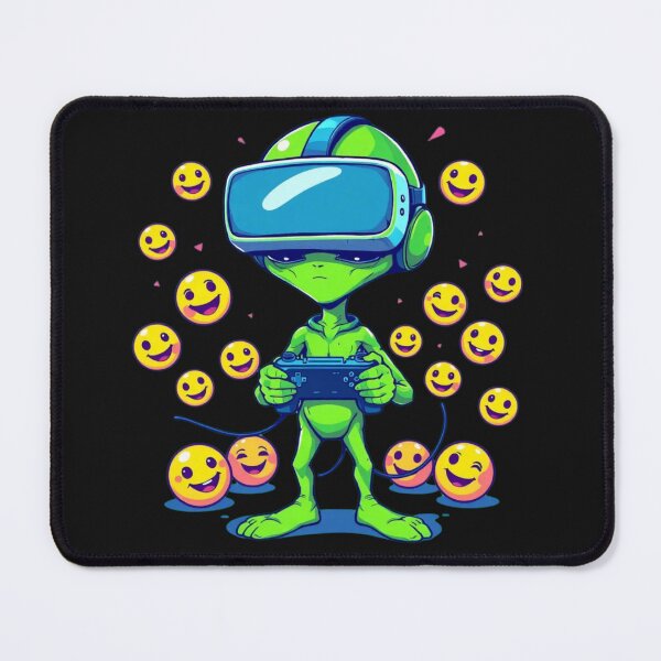 Item preview, Alien Gamer UFO Virtual Reality Glasses Video Game Cartoon Adventure Funny  designed and sold by Kia Blaze.