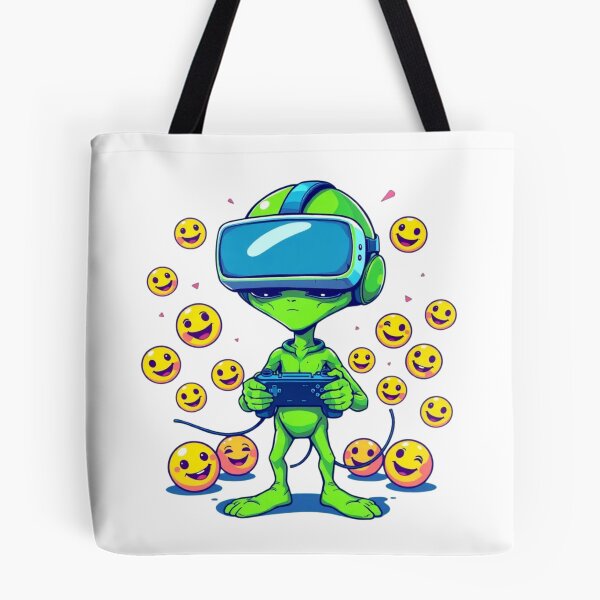 Item preview, Alien Gamer UFO Virtual Reality Glasses Video Game Cartoon Adventure Funny  designed and sold by Kia Blaze.